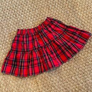 Crewcuts Holiday Plaid Skirt XS(4-5)